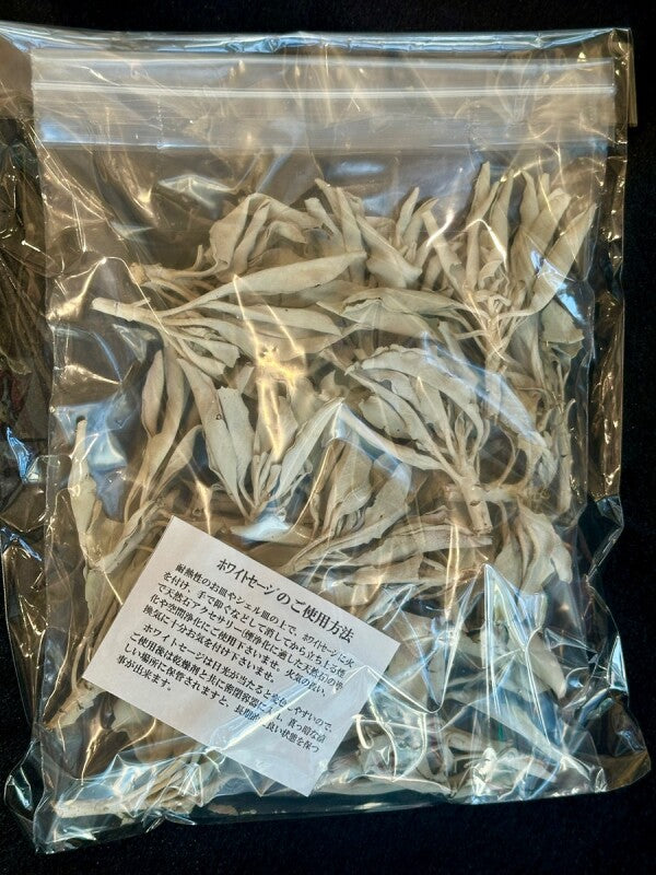 大容量!聖なるハーブ ホワイトセージ 50g〜強い浄化力であらゆるものを清める