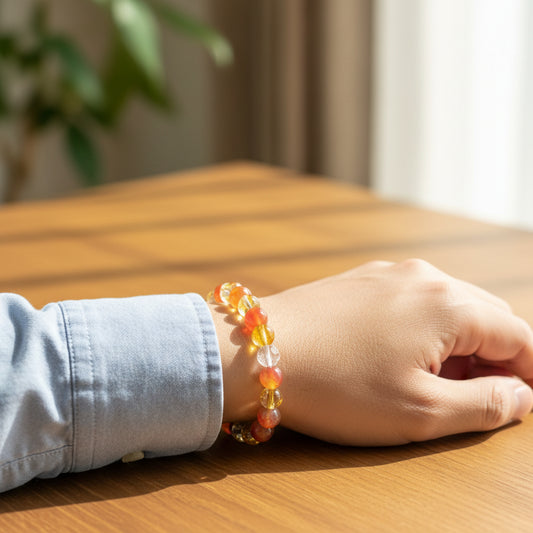 新たな仕事を呼び込み成功へ導く。コスモオーラ&レッドジェイド ブレスレット