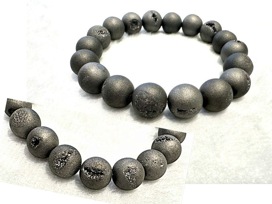 財宝を集める!龍穴!ドルジーアゲート ブレス 12mm珠