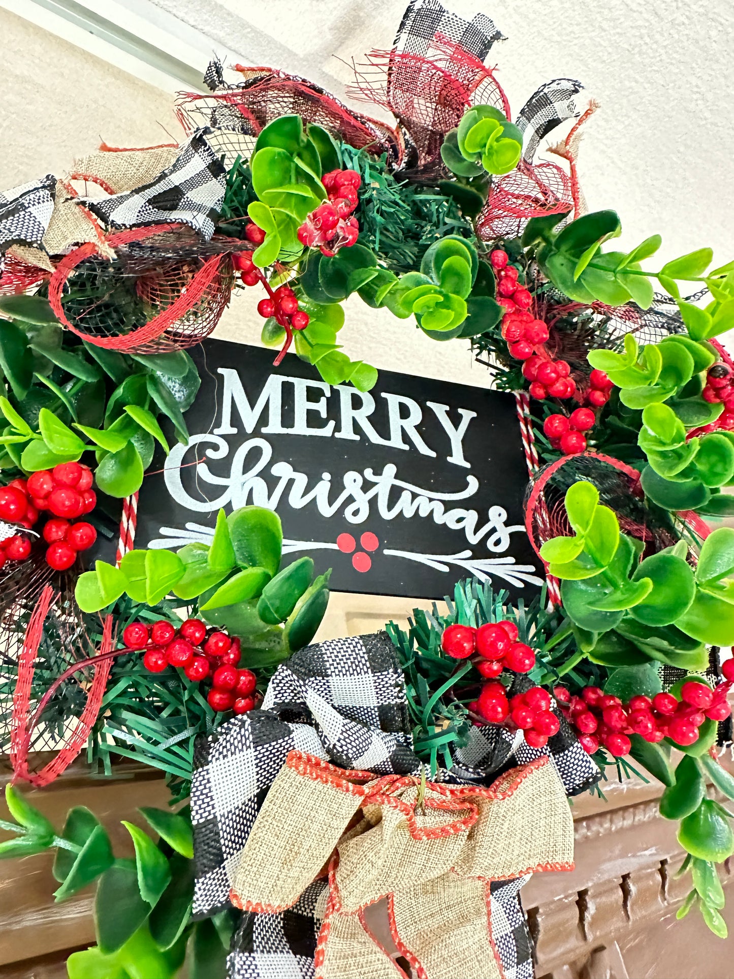 クリスマスリース リボン