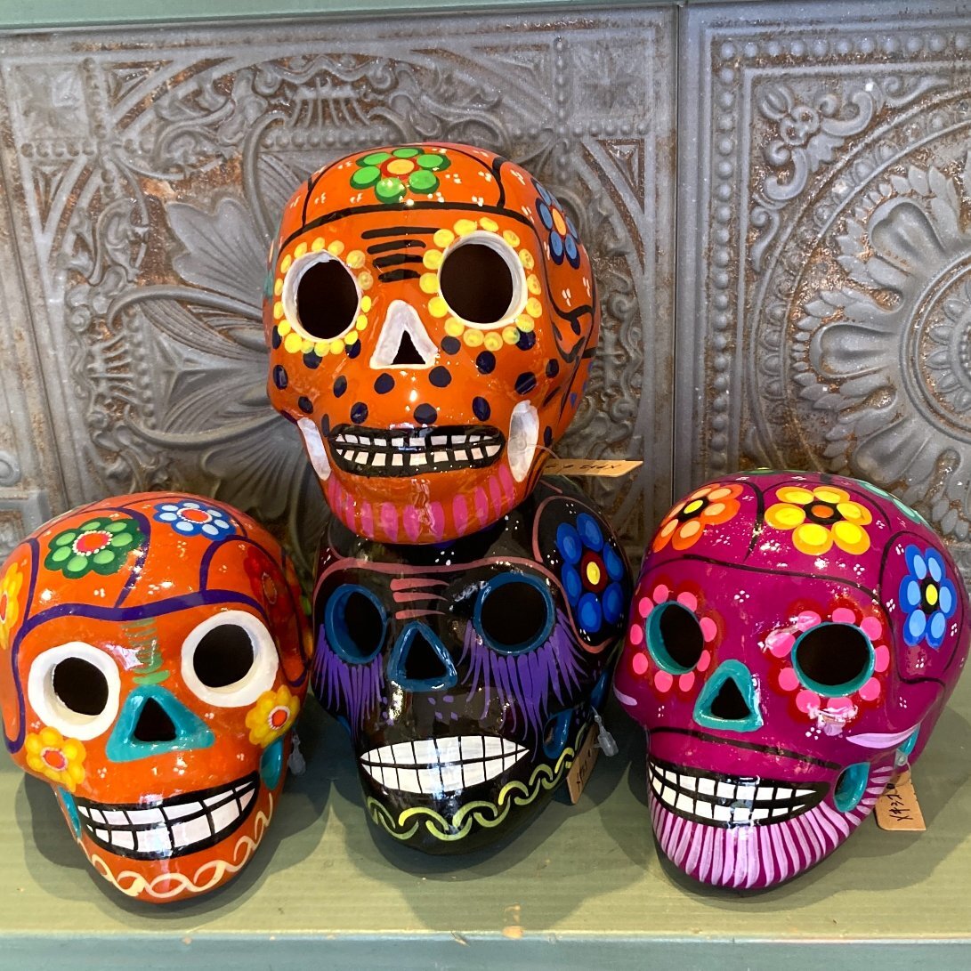 「カラベラ」現世での悪いものを寄せ付けない!カラフルなガイコツ PU-A