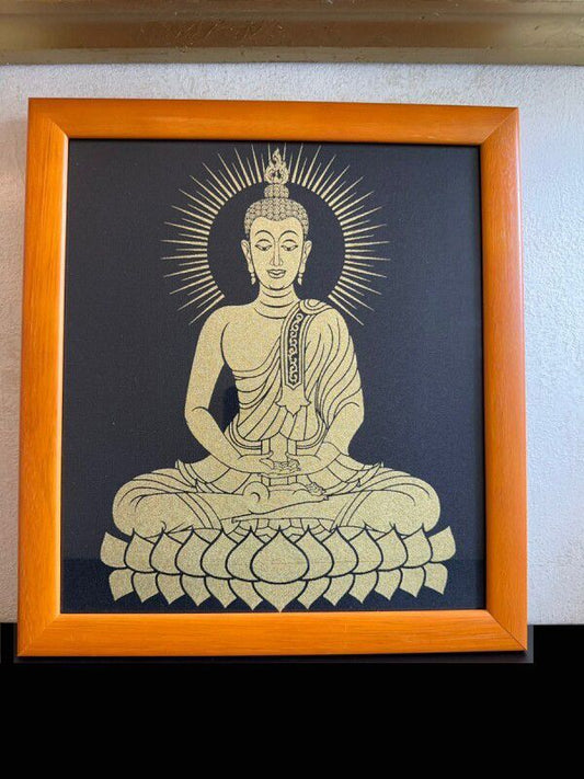 素晴らしい地位と名誉を与える仏 ワンパルハッサブディー タイ・シルクアート