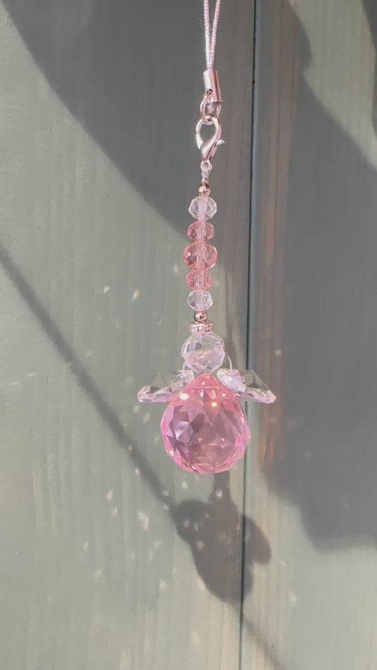 幸運を呼ぶ♪光のおまじない サン・キャッチャーストラップ 天使P