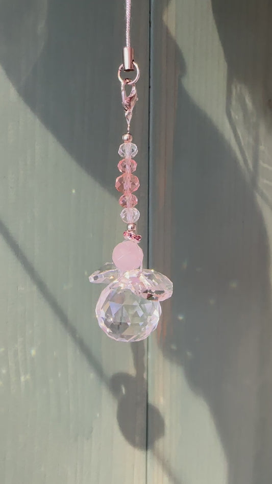 幸運を呼ぶ♪光のおまじない サン・キャッチャーストラップ 天使C