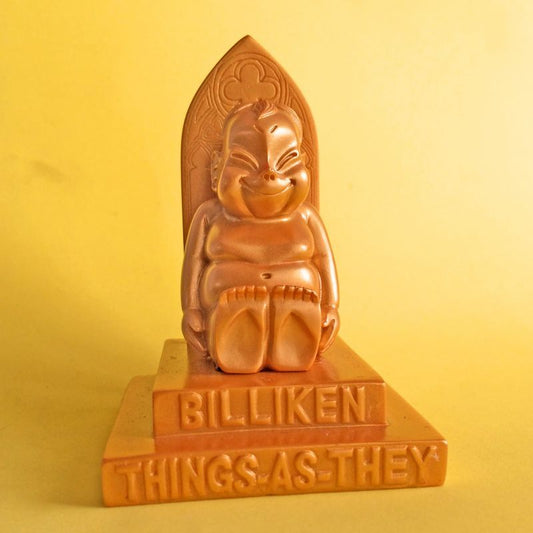 商売繫盛!願いを叶える!黄金の幸運ビリケンオブジェ