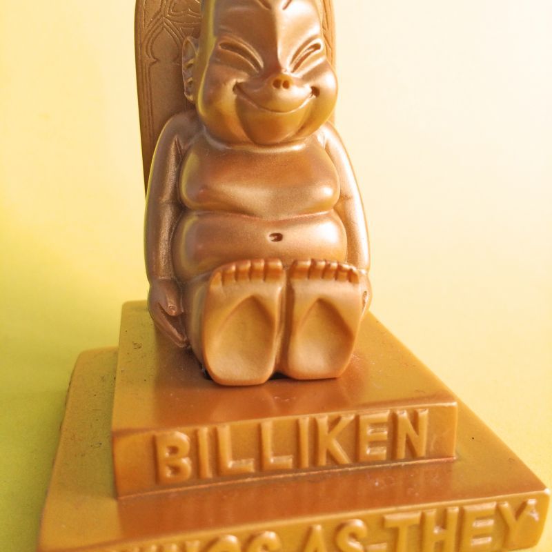 商売繫盛!願いを叶える!黄金の幸運ビリケンオブジェ