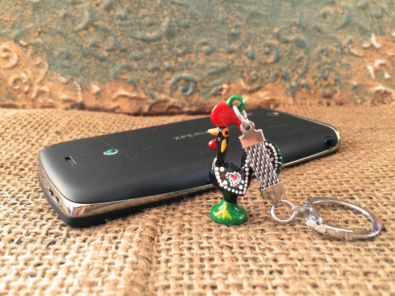 幸運を呼ぶ♪ポルトガル〜幸せのバルセロスの小さなニワトリキーリング BK-仕事運