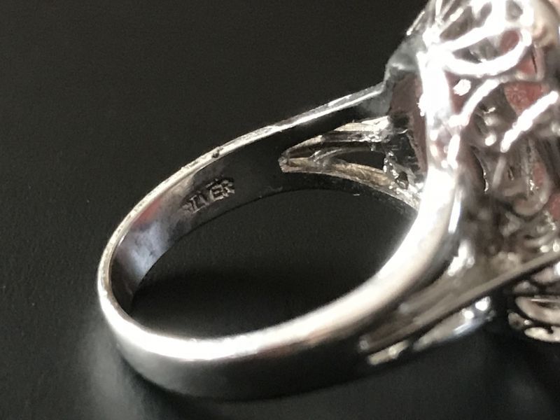 【限定】大粒!来い恋!情熱の恋!インカローズ☆リング AAA silver925