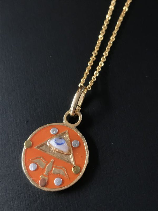 プロも認める! 全てを可能にする最強のタリスマン!プロビデンスの目&テトラグラマトン オレンジ