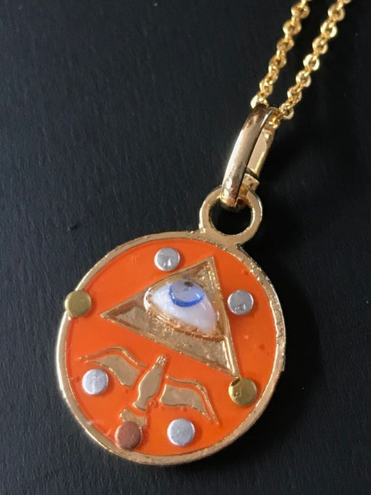 プロも認める! 全てを可能にする最強のタリスマン!プロビデンスの目&テトラグラマトン オレンジ