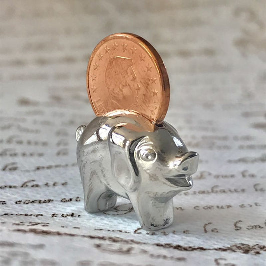 繁栄と幸運を!ラッキーユーロ☆ピッグ シルバー B