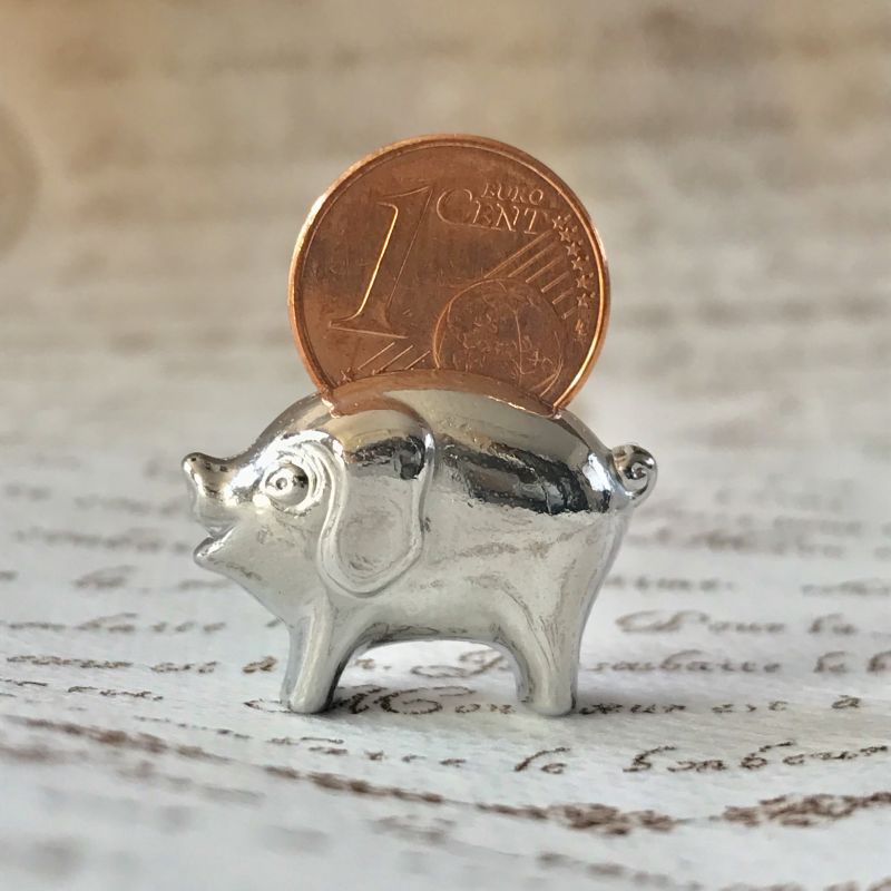 繁栄と幸運を!ラッキーユーロ☆ピッグ シルバー B