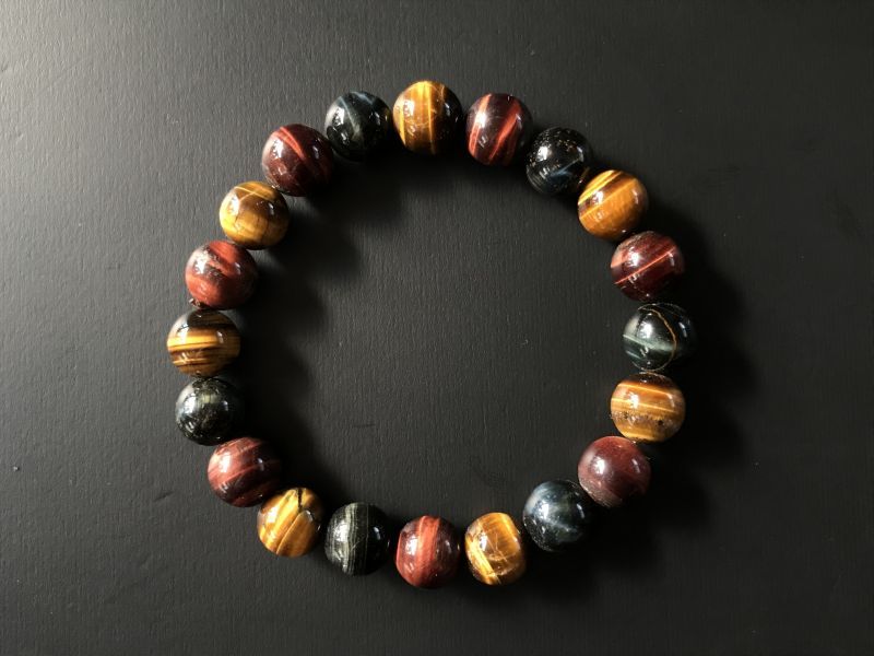 大開運!大金運!ミックスタイガーアイ★ブレスレット 10ミリ珠