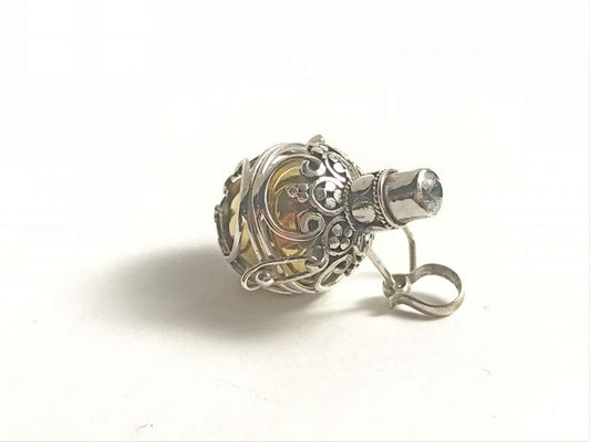 ガムランボール鳥かごタイプ☆ジルコニア 4月の誕生石(万能の強運石)