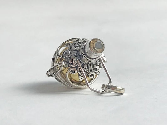 ガムランボール鳥かごタイプ☆シトリン 11月の誕生石(金運・仕事運のお守り)