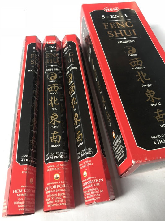 【風水のお香】各方面から来る気を整えたい時にお勧め♪ 5種類の風水香