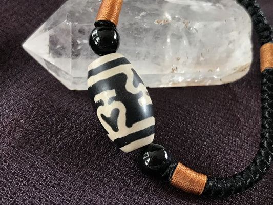 双方からの金運をキャッチ! 財宝やお金を蓄える 双寶瓶天珠 大玉ブレスレット