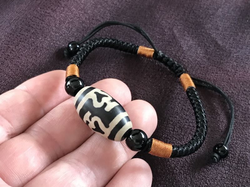 双方からの金運をキャッチ! 財宝やお金を蓄える 双寶瓶天珠 大玉ブレスレット