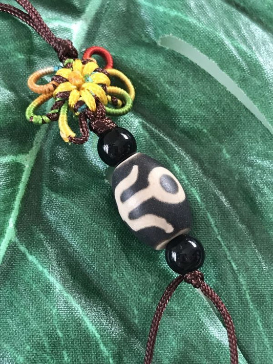 努力が報われる!目標達成!!大人天珠 花結びストラップ