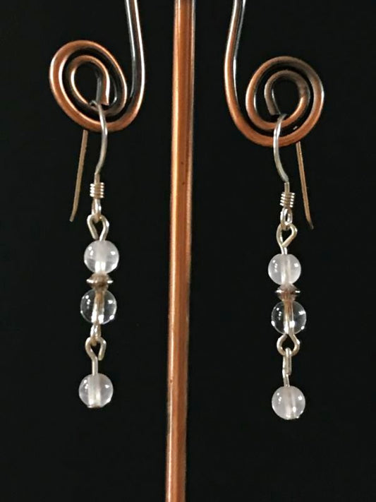 恋愛運アップ!ローズクォーツ☆ LOVEピアス