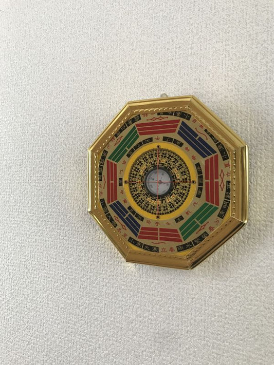 生涯家族を護る!家庭内の不和、家族の病、心配事が尽きない方へ〜大判金色八卦風水羅盤〜