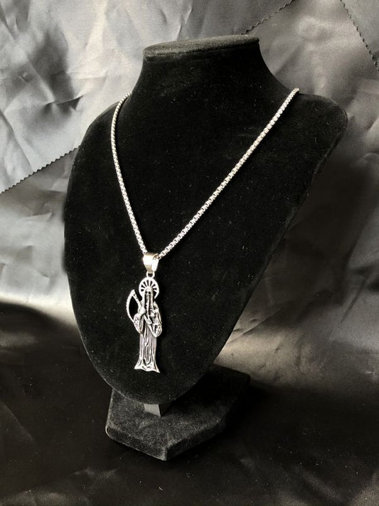 ド迫力!どんな願いも叶えるといわれる!サンタ・ムエルテ★ペンダント