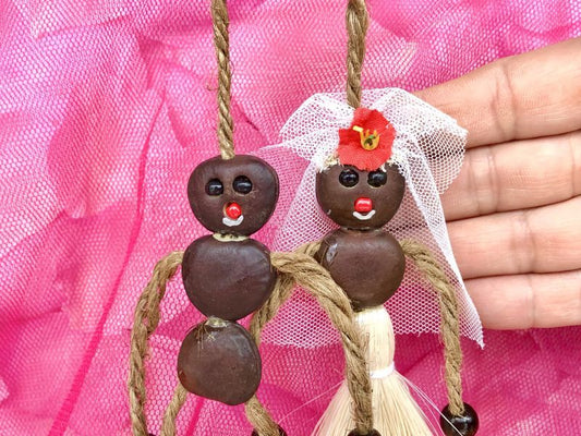 幸せな結婚を願うウエディング♥LOVEボージョボー人形(結び方ガイド付!)【ANIES.IMUZA】