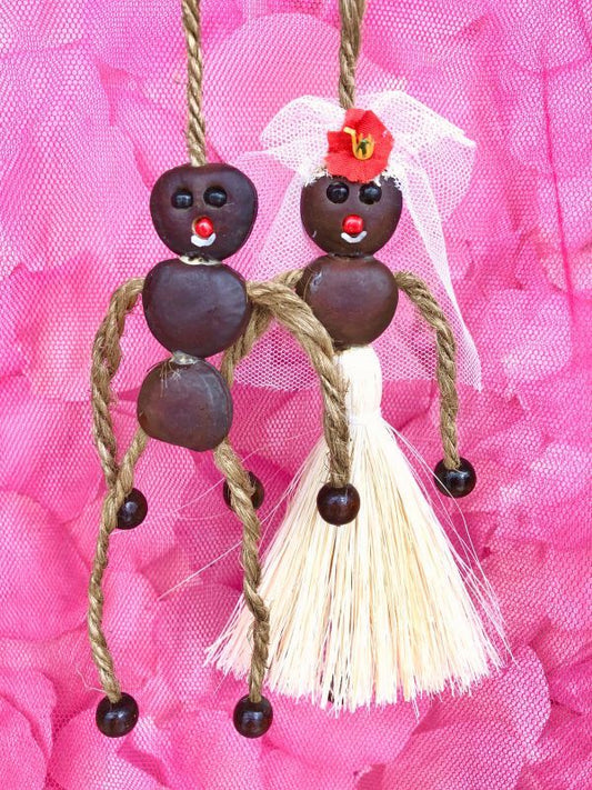 幸せな結婚を願うウエディング♥LOVEボージョボー人形(結び方ガイド付!)【ANIES.IMUZA】