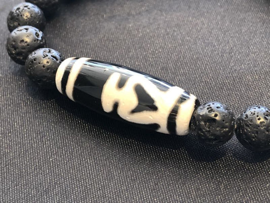 双方からの金運をキャッチし財宝やお金を蓄える!双寶瓶天珠&溶岩石ブレス