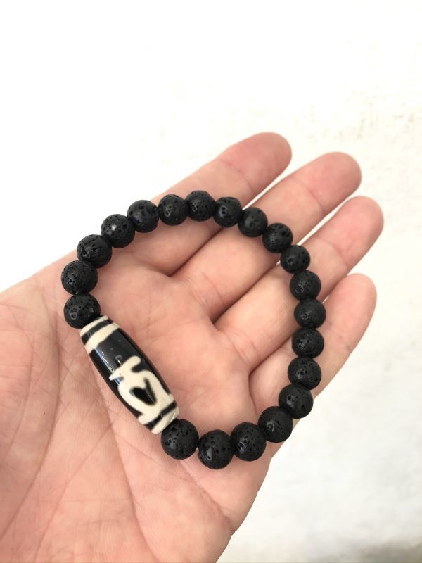 双方からの金運をキャッチし財宝やお金を蓄える!双寶瓶天珠&溶岩石ブレス