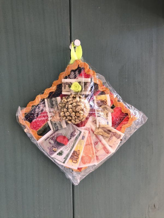 虹色の未来・金運お守り🌈金の壺バージョン