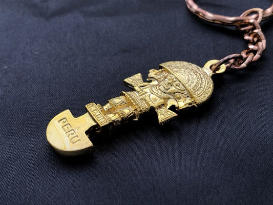 強運と金運に恵まれる!ペルーの聖なるナイフ★トゥミ キーリング ゴールド
