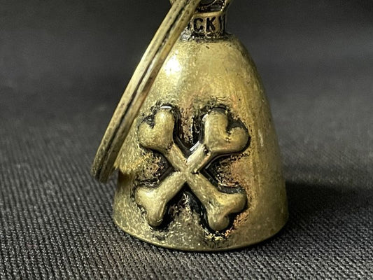 道路の悪魔を封じ込め、様々な災難から身を守る★バイカーベル キーリング クロスG