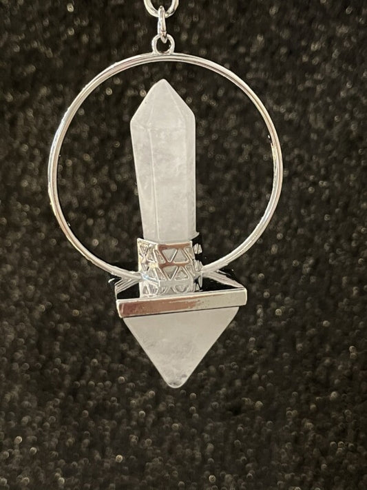 宇宙の力を集め潜在能力を開花!悩み事の答えを導き出す!7チャクラ!ピラミッドペンデュラム 水晶(クリスタル)
