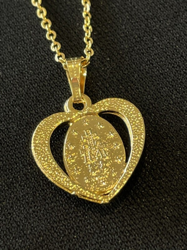 愛の奇跡 ハート メダイネックレスG