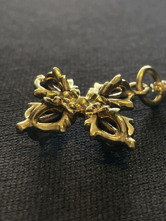 最強!邪気を祓い、あらゆる事を成功・成就させる!チベットの開運密教法具 ダブルドルジェ ゴールドネックレス