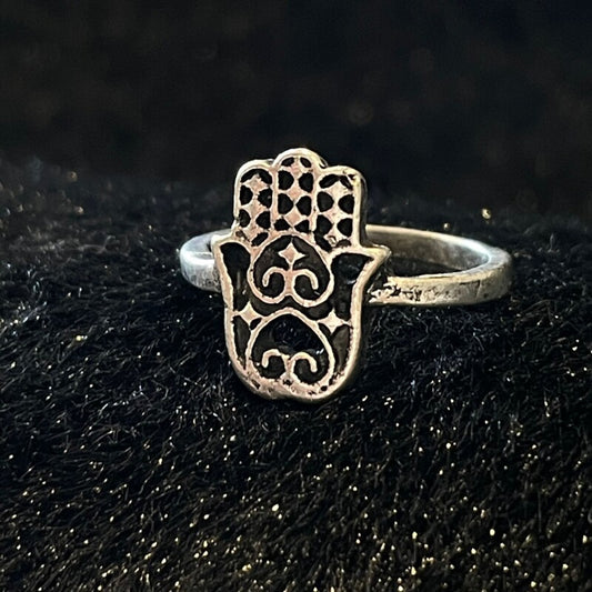 魔除けと幸運 ハムサ お守りリング8号