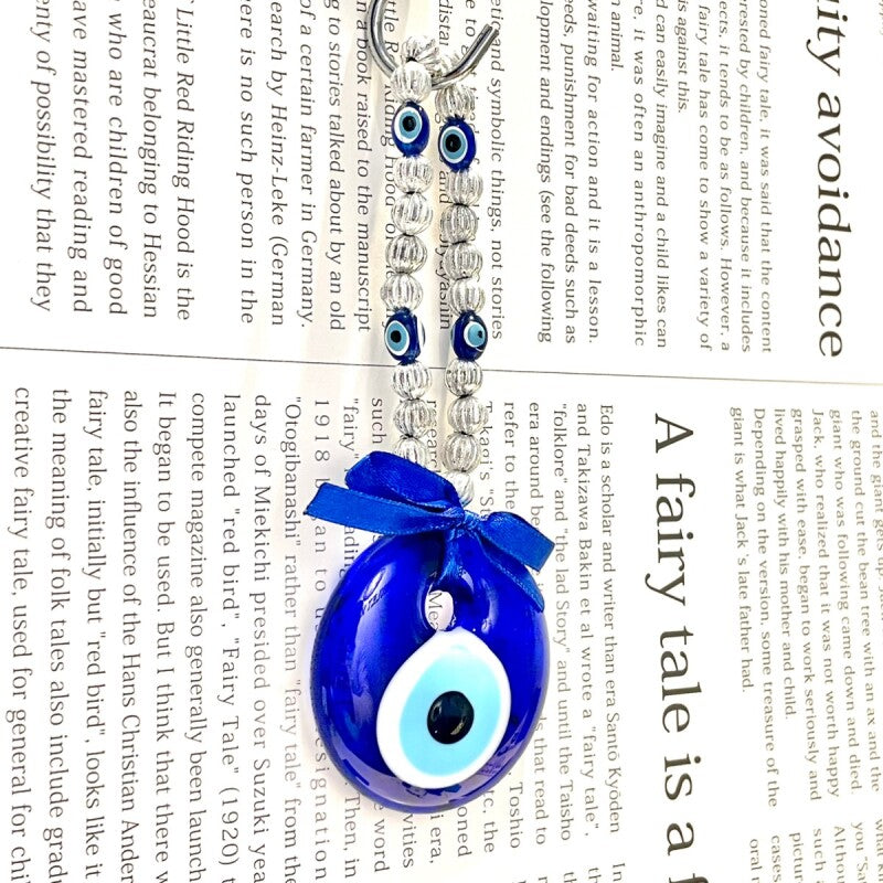 魔除けのお守り★ナザールボンジュウ★飾りリボンM