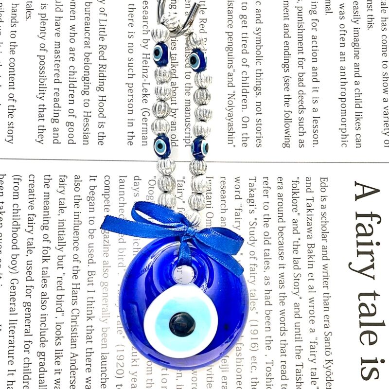 魔除けのお守り★ナザールボンジュウ★飾りリボンM