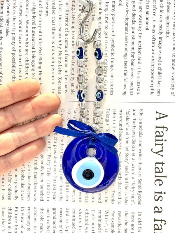 魔除けのお守り★ナザールボンジュウ★飾りリボンM