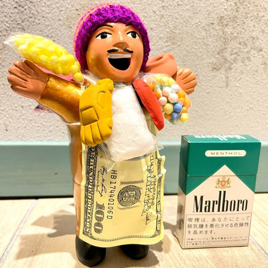 【ゴールド】『ペルー産!』エケコ(エケッコー)人形  Lサイズ(約18センチ)