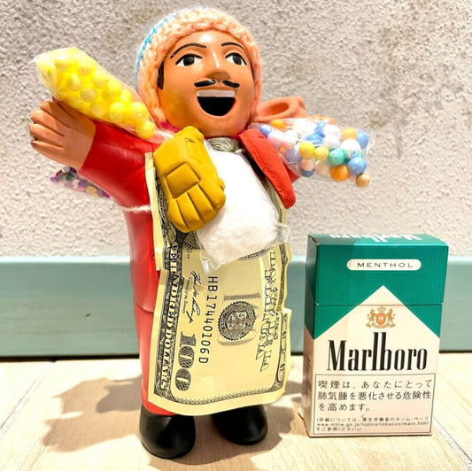 【レッド】『ペルー産!』エケコ(エケッコー)人形  Lサイズ(約18センチ)