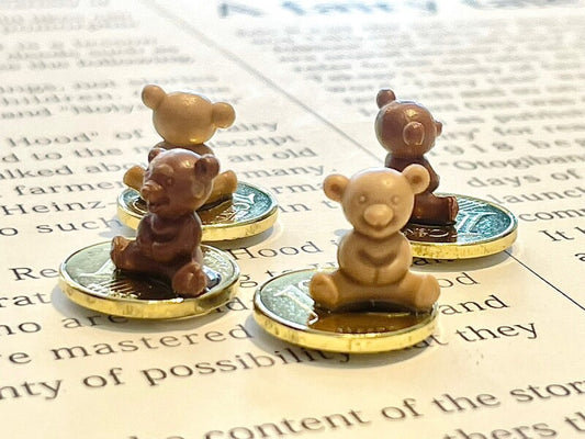 不安を癒やし安らぎをもたらす★ラッキーコイン☆テディベア(カラーはお任せ)