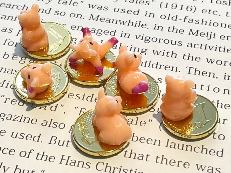 富と繁栄のラッキーコイン☆ピッグポーズ(ポーズはお任せ)