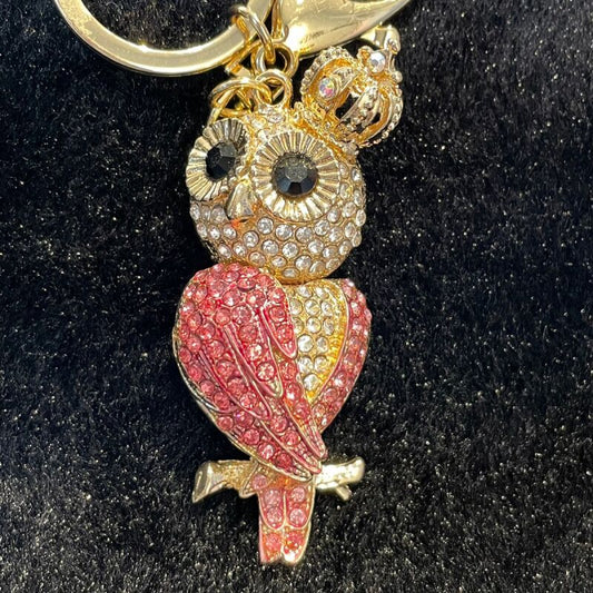 開運アニマル きらきらキーホルダー★福ろう ピンク