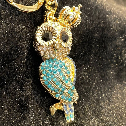 開運アニマル きらきらキーホルダー★福ろう ブルー