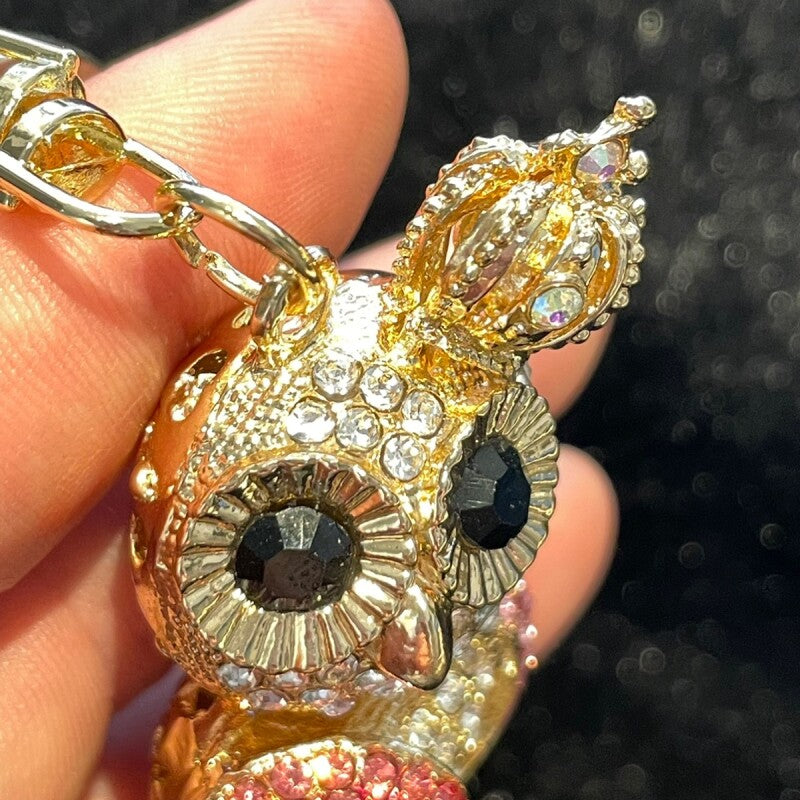 開運アニマル きらきらキーホルダー★福ろう ピンク