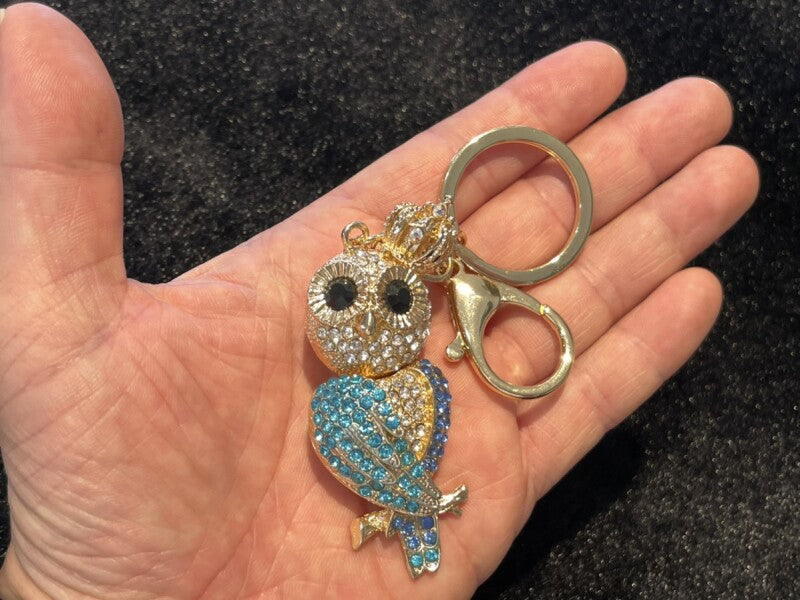 開運アニマル きらきらキーホルダー★福ろう ブルー