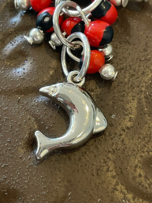 愛されるための♪幸運のワイルーロ☆ストラップ イルカ&愛情のハート