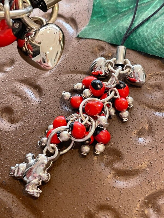 幸せ☆王子様の化身 幸運のワイルーロ☆ストラップ カエル&愛情のハート